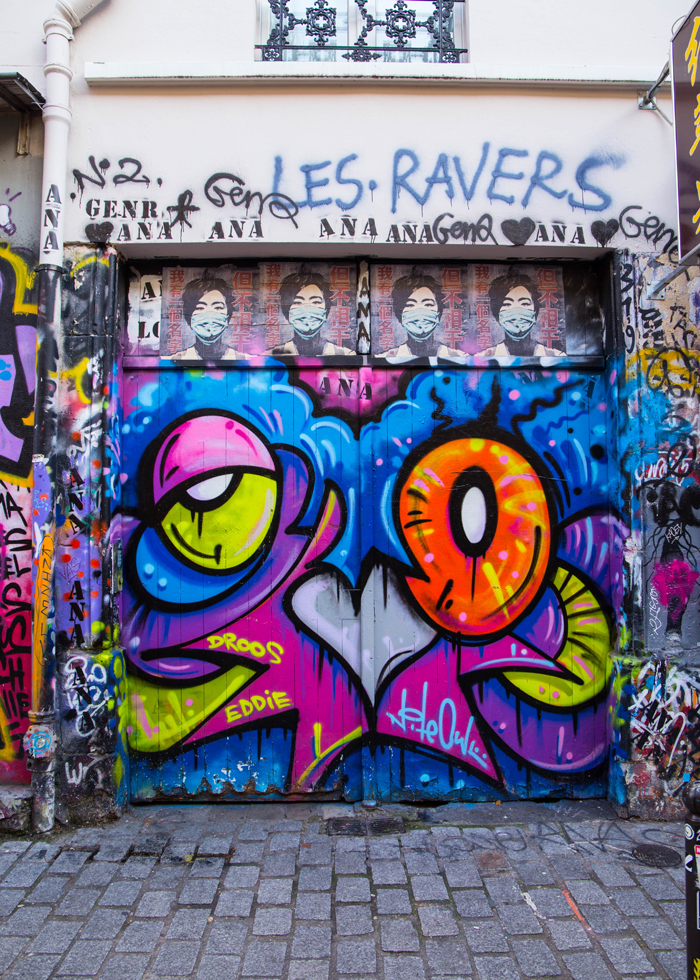 充满活力的涂鸦盛宴belleville街头艺术